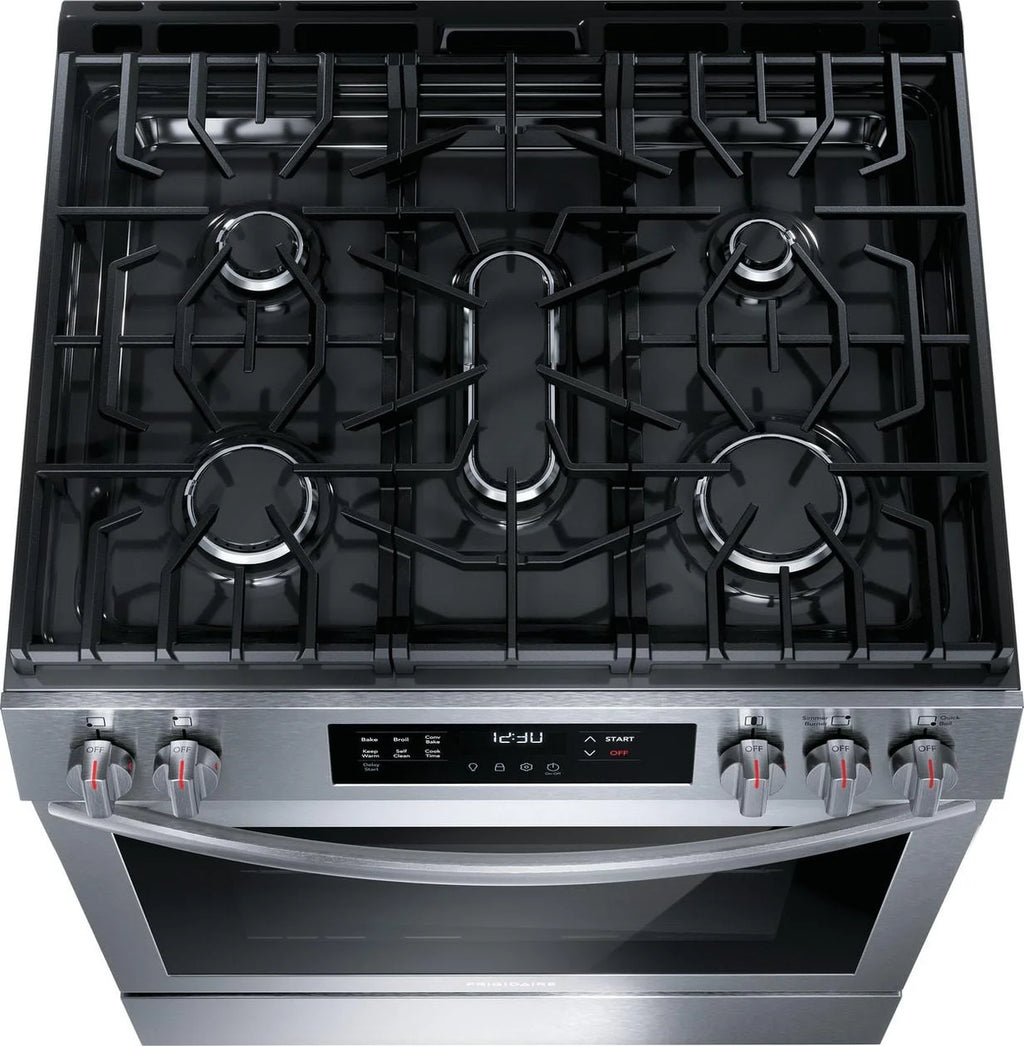 30" Front Control Gas Range with Convection Bake Q747403