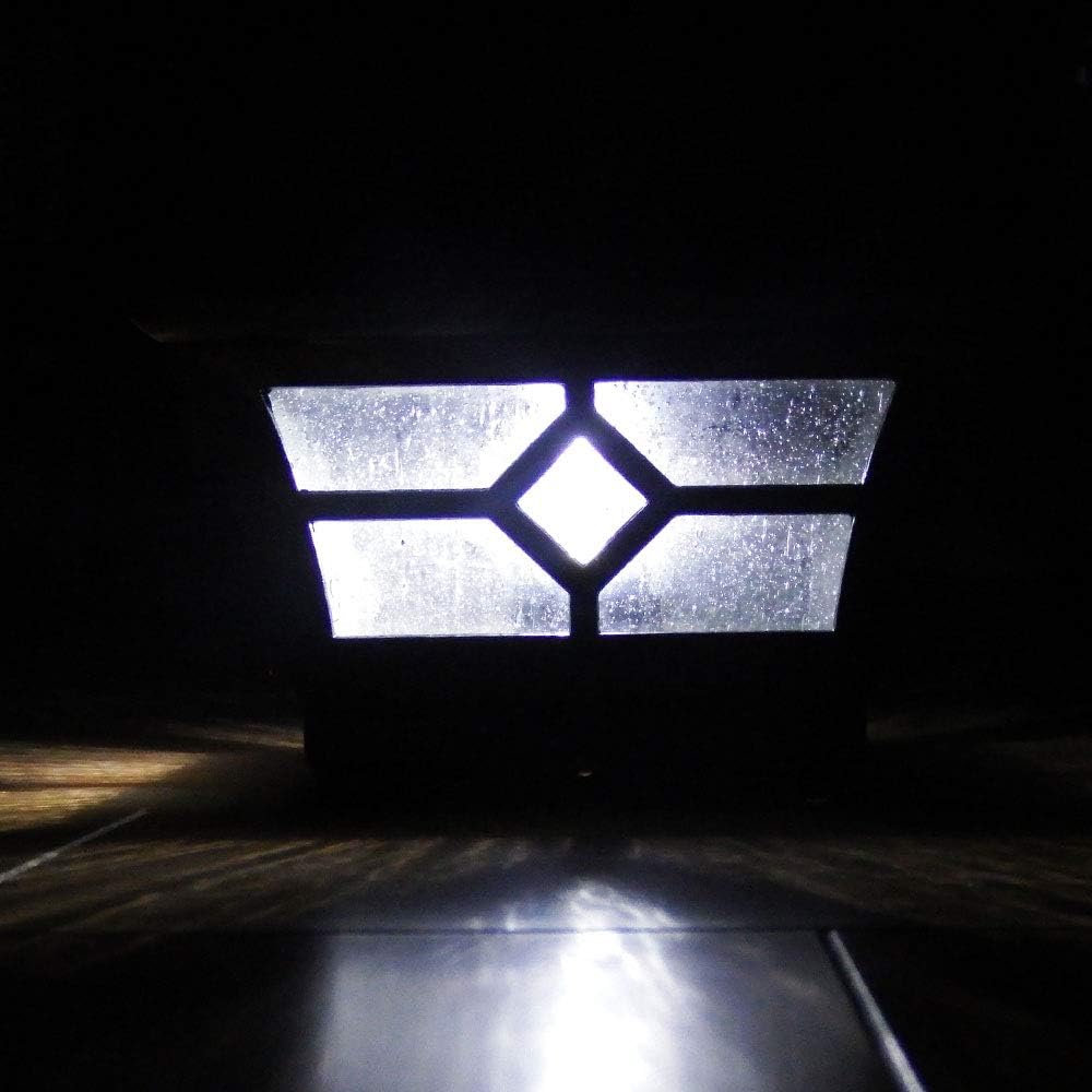 Bronze Metal Glass 6 x 6 Inches Solar Post Cap G2655