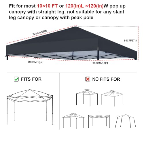 White Waterproof Canopy Replacement Top with Ropes G5267