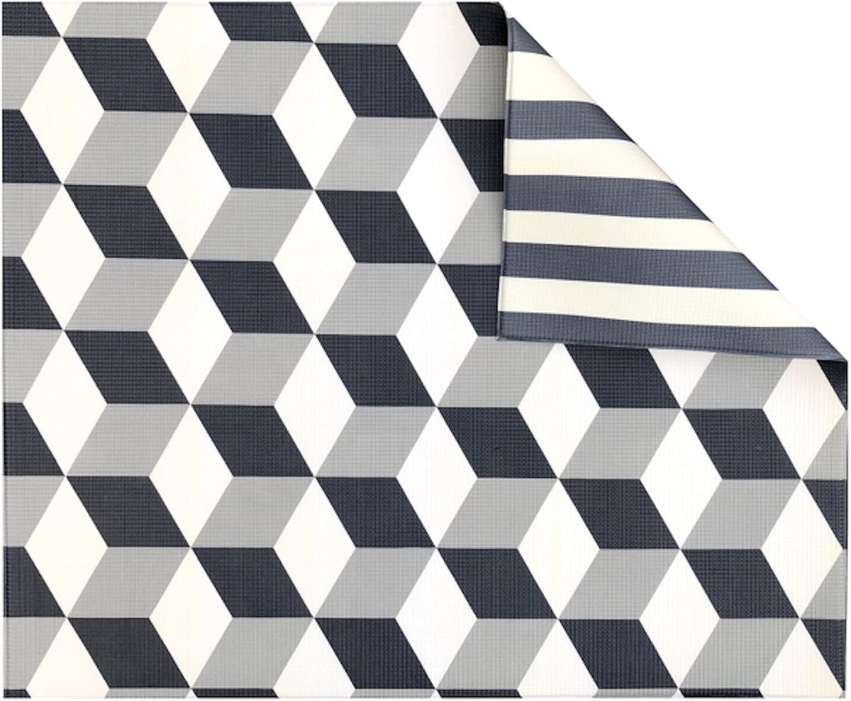 Large Waterproof Padded Foam Baby Play Mat, 70 x 59 in, Reversible Non-Slip A290226