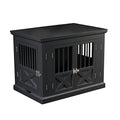 White Triple Door Medium Dog Crate L47591