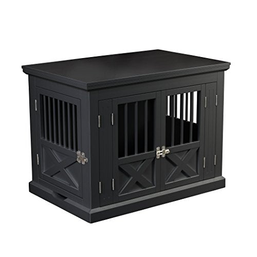 White Triple Door Medium Dog Crate L47591