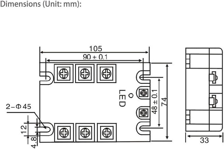 Solid State Relay 3 Phase 100A P6806