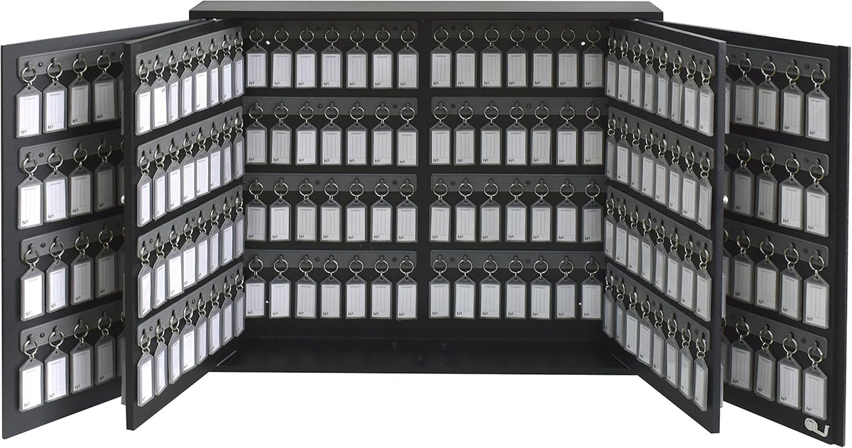 Black Wall Mount Key Cabinet Organizer with Lock A24205
