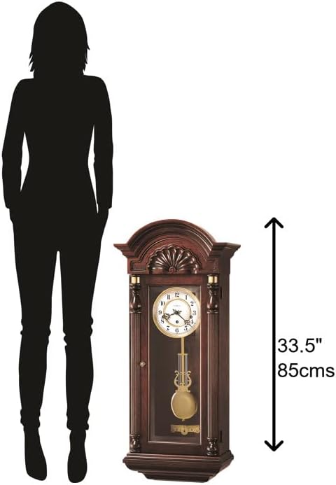 Vintage Mahogany Finish Wall Clock U991