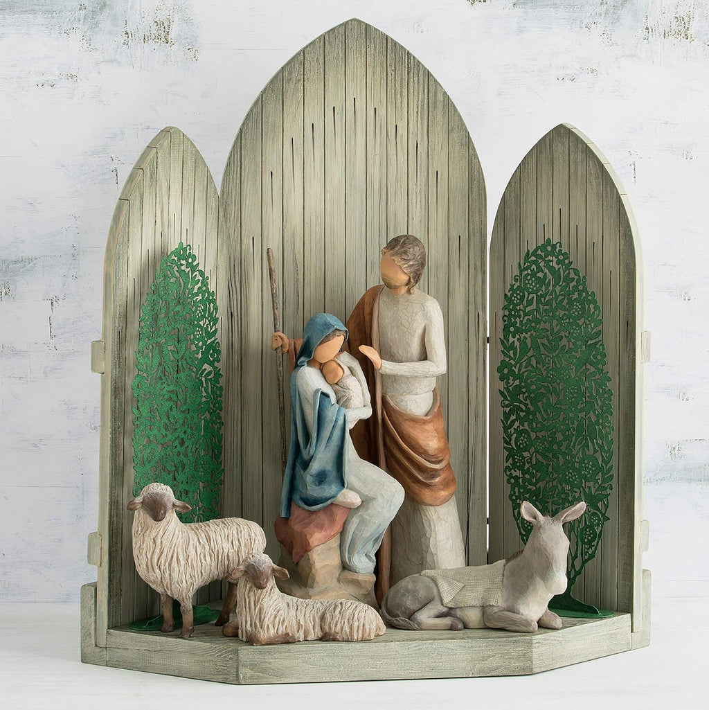 Sculpted hand-painted nativity figures H9103