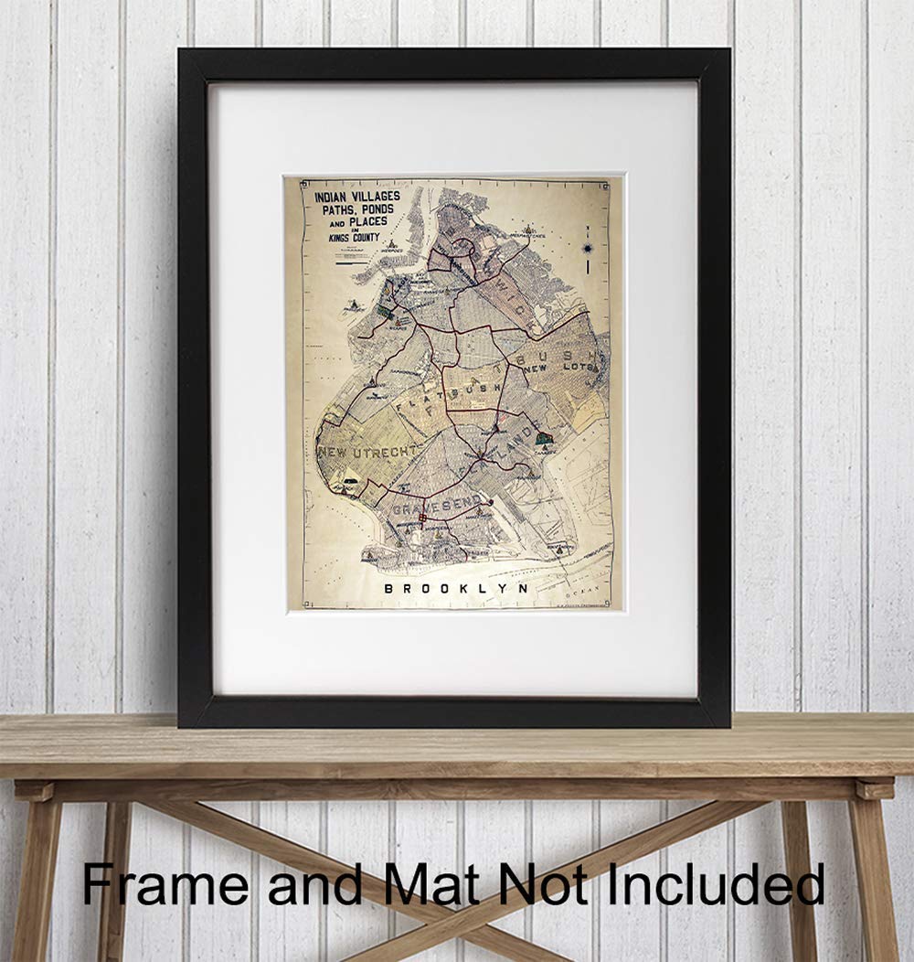 8x10 Vintage Map Poster Print O808024