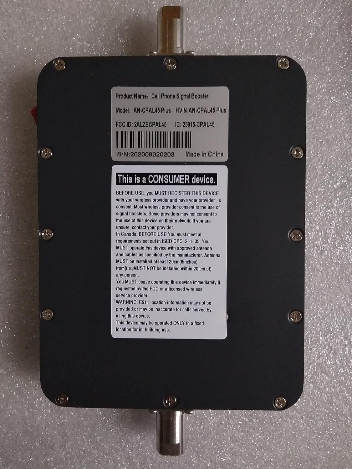 5 Bands Vehicle Cell Signal Booster T65013