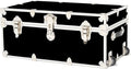 Large Black Storage Trunk with Wheels N7528