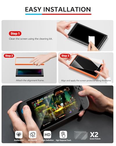 16 in 1 Game Kit: Carrying Case, Screen Protector with Alignment Frame, Steering Wheel, Grip H57298