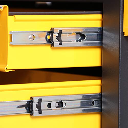 Black Steel Rolling Tool Chest with Lockable Doors T69282