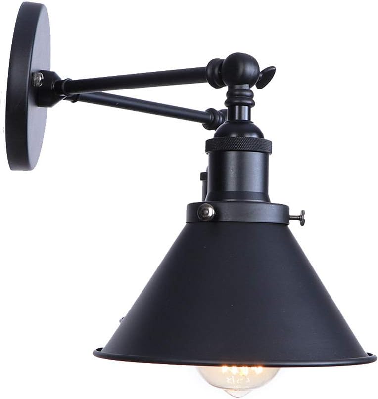 Black 2-Light Adjustable Wall Light B462855