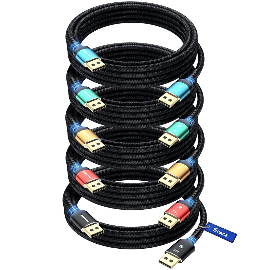 DisplayPort to DisplayPort Cable 10ft 3 Pack 8K@60Hz M391