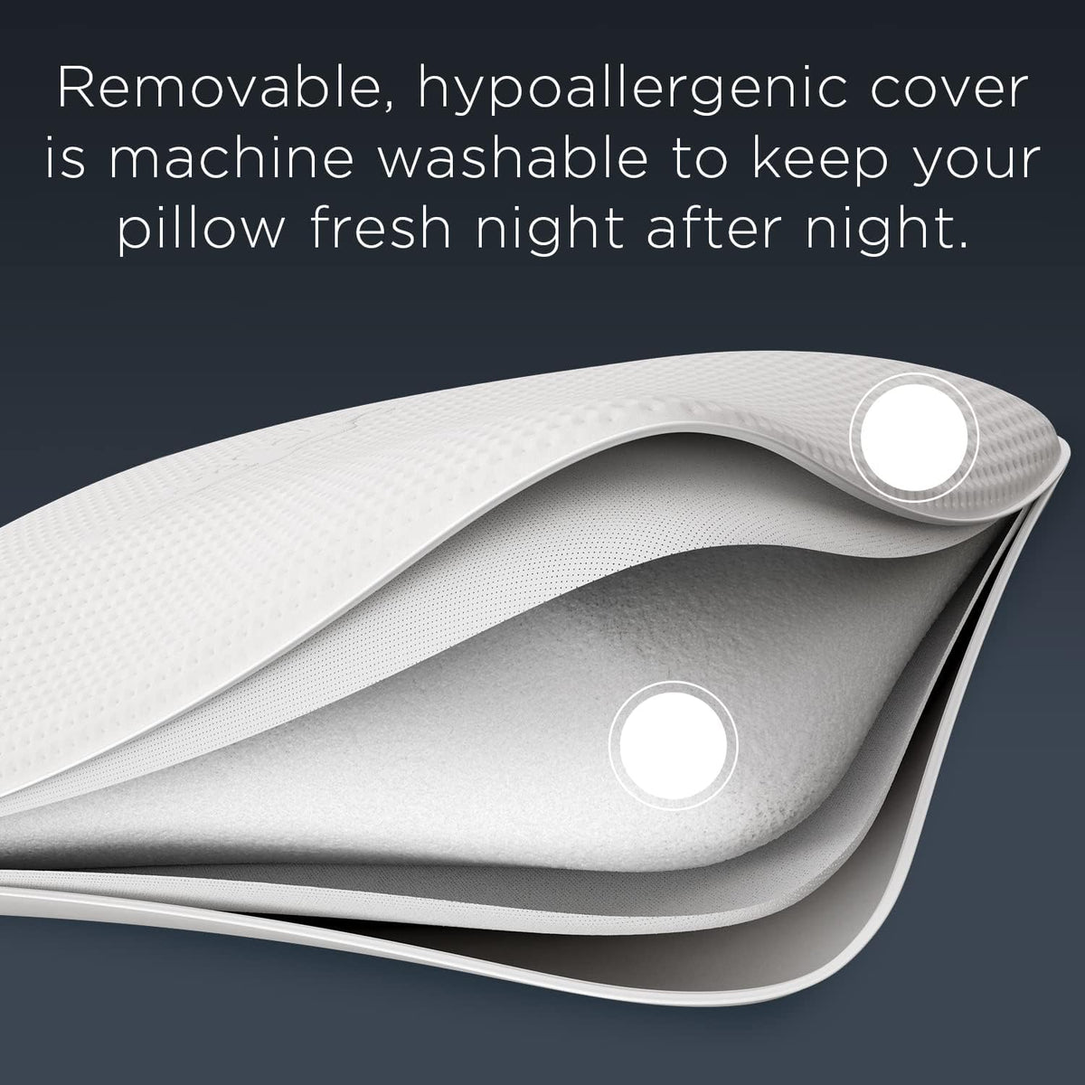 White Memory Foam Pillow T697652