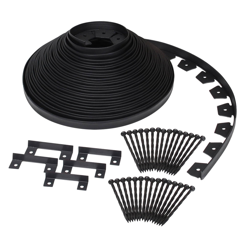 Plastic No-Dig Landscape Edging Kit, 100-Feet O762379