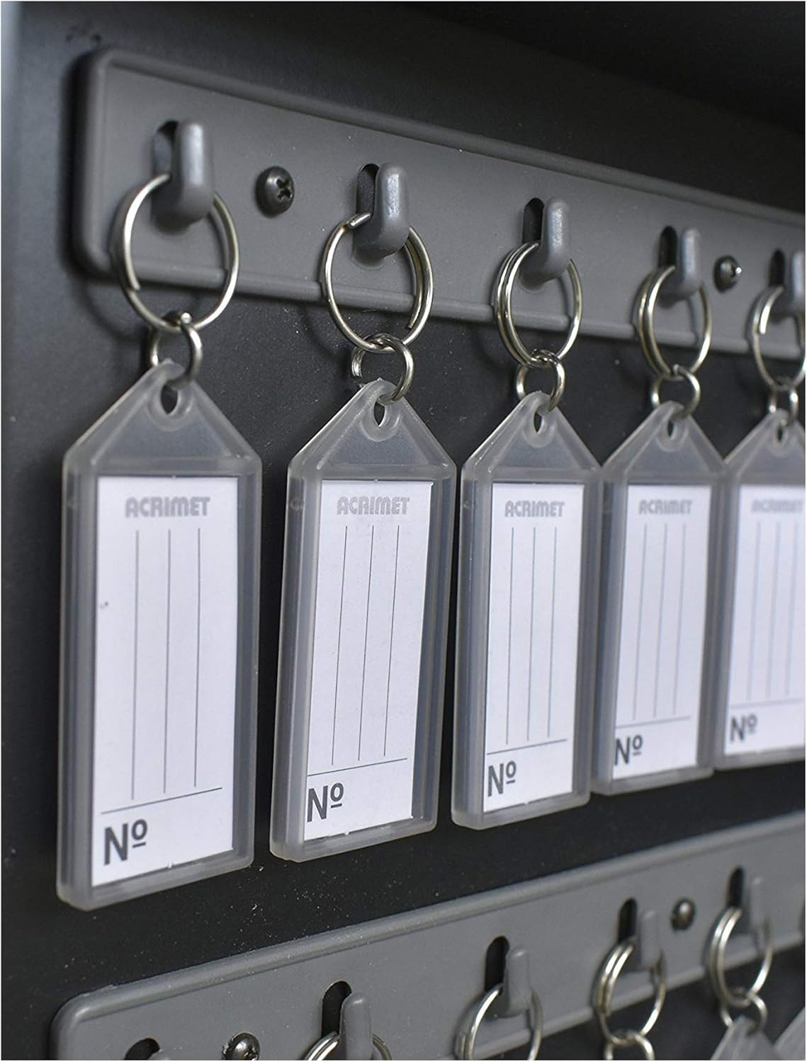 Black Wall Mount Key Cabinet Organizer with Lock A24205