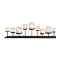 Pedestal Candle Centerpiece with Nine Metal Candle Holders I486588