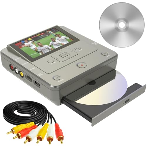 VHS to DVD Recorder, USB, SD Card, HDD Recorder, WiFi Media Recorder with 10 DVD-R L958980