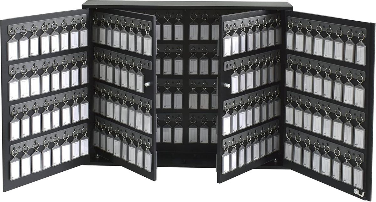 Black Wall Mount Key Cabinet Organizer with Lock A24205