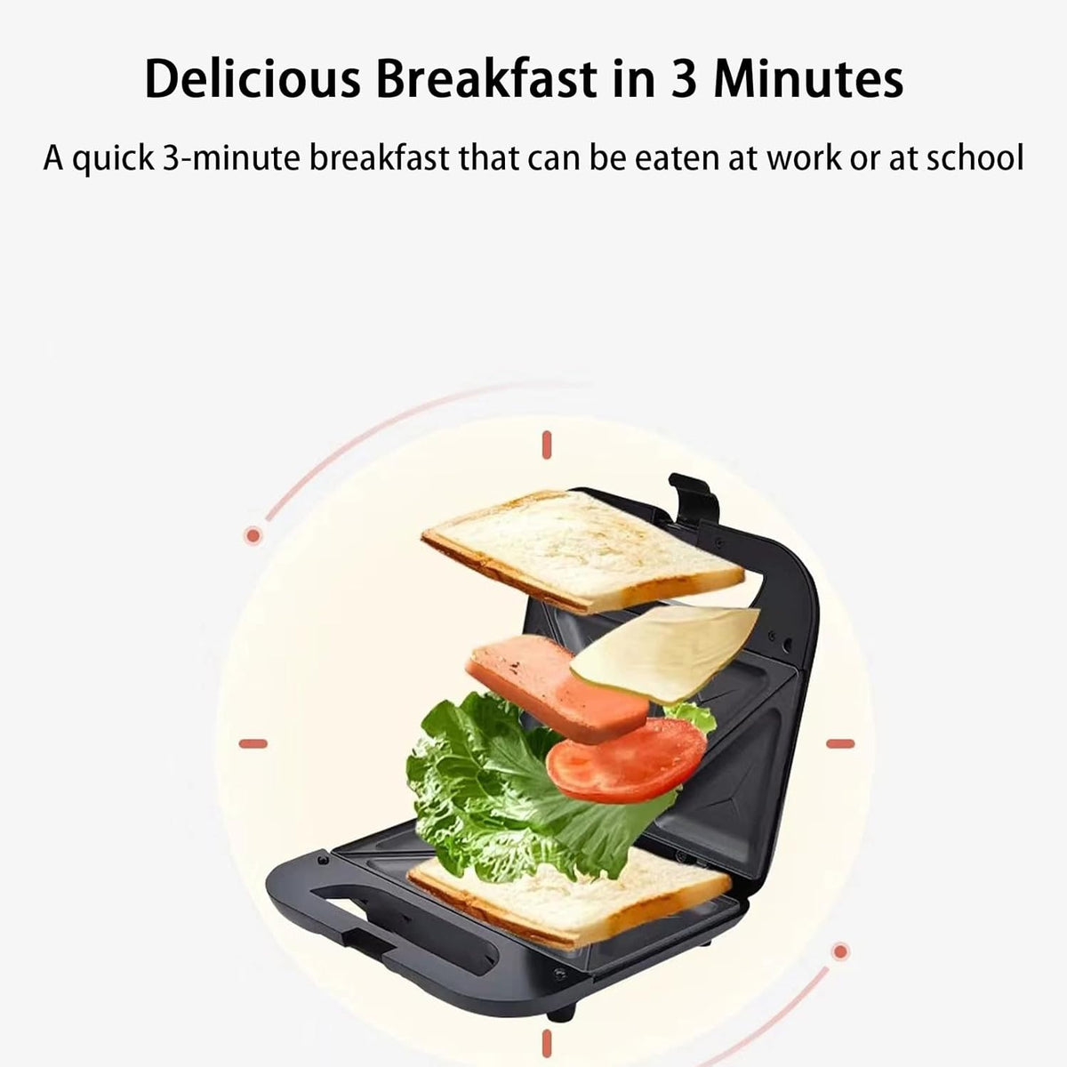 Waffle Maker with Removable Non-Stick Tray, 2-Slice, 750W A210