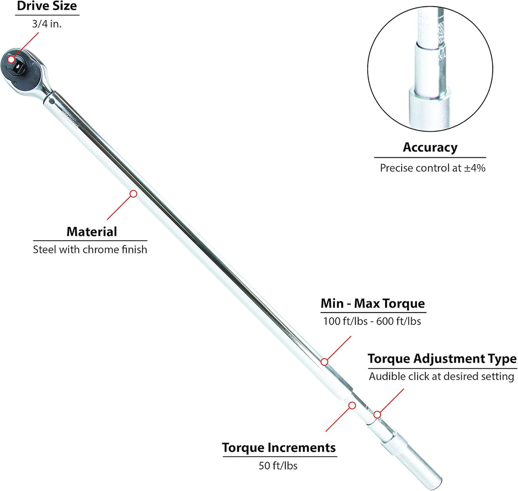 3/4 Drive Torque Wrench D4158