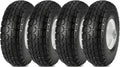 10 Flat Free Solid Rubber Wheels with 5/8 Bearings X930639