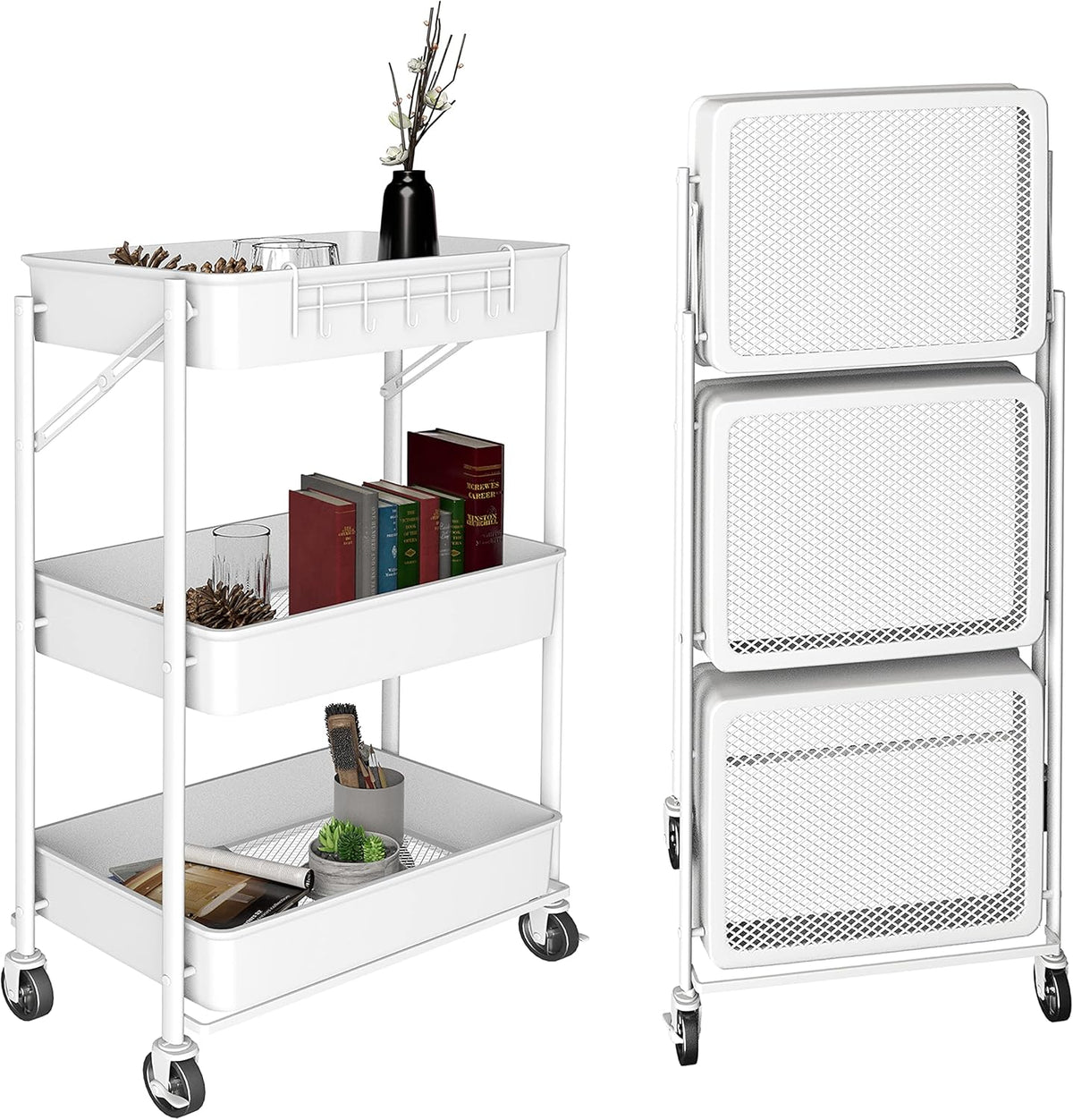 3 Tier Rolling Cart with Wheels G529