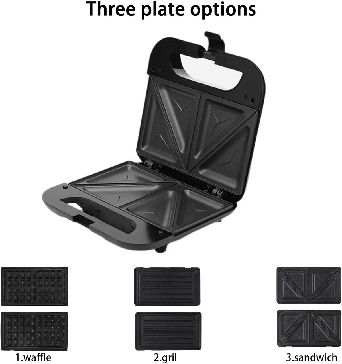 Waffle Maker with Removable Non-Stick Tray, 2-Slice, 750W A210