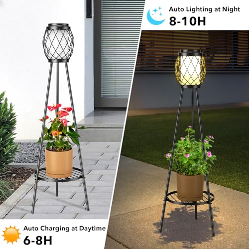 2 Pack Solar Lights Outdoor with Plant Stands J251535