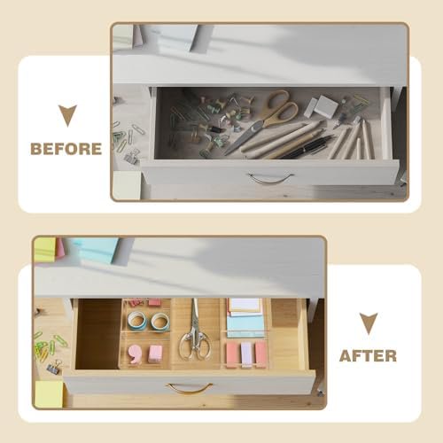 Clear Acrylic Desk Drawer Organizer Set 4 Pack E3749
