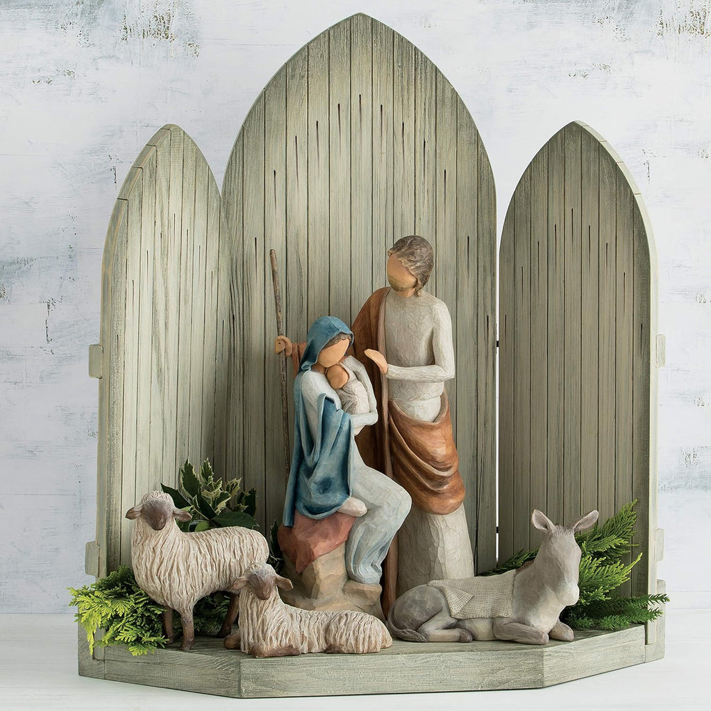 Sculpted hand-painted nativity figures H9103