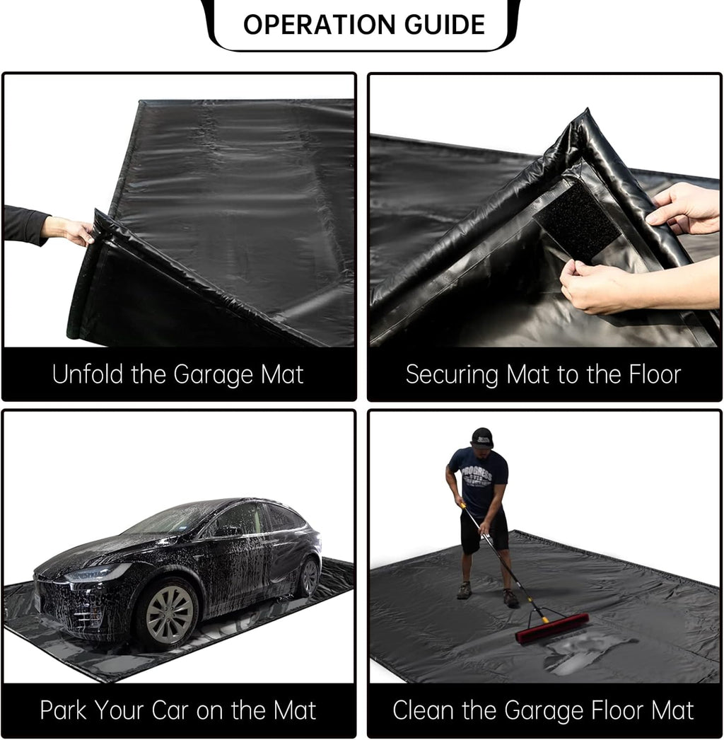 Garage Floor Mat 7'9x18' Containment Mat X1417