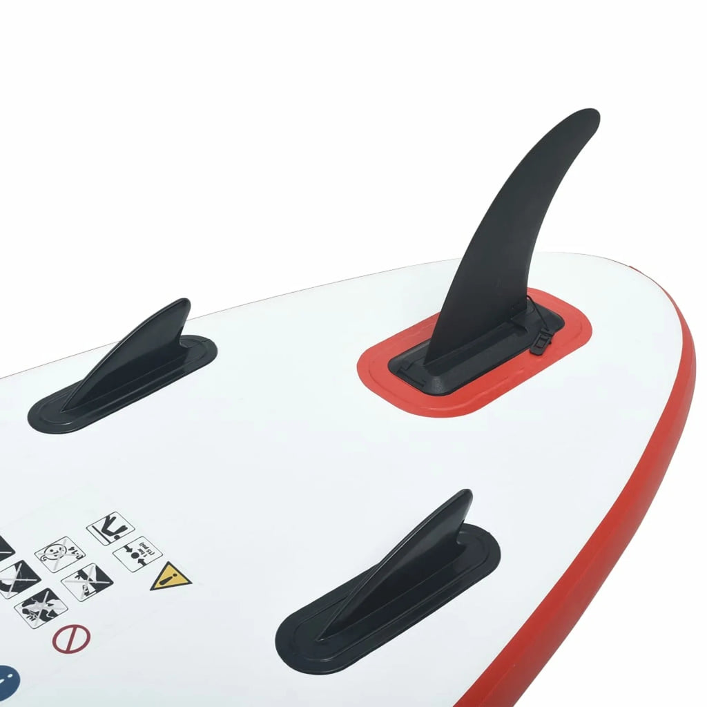 Inflatable Paddle Board Set with Oar, Fin, Hand Pump, Repair Kit and Carrying Bag E7418