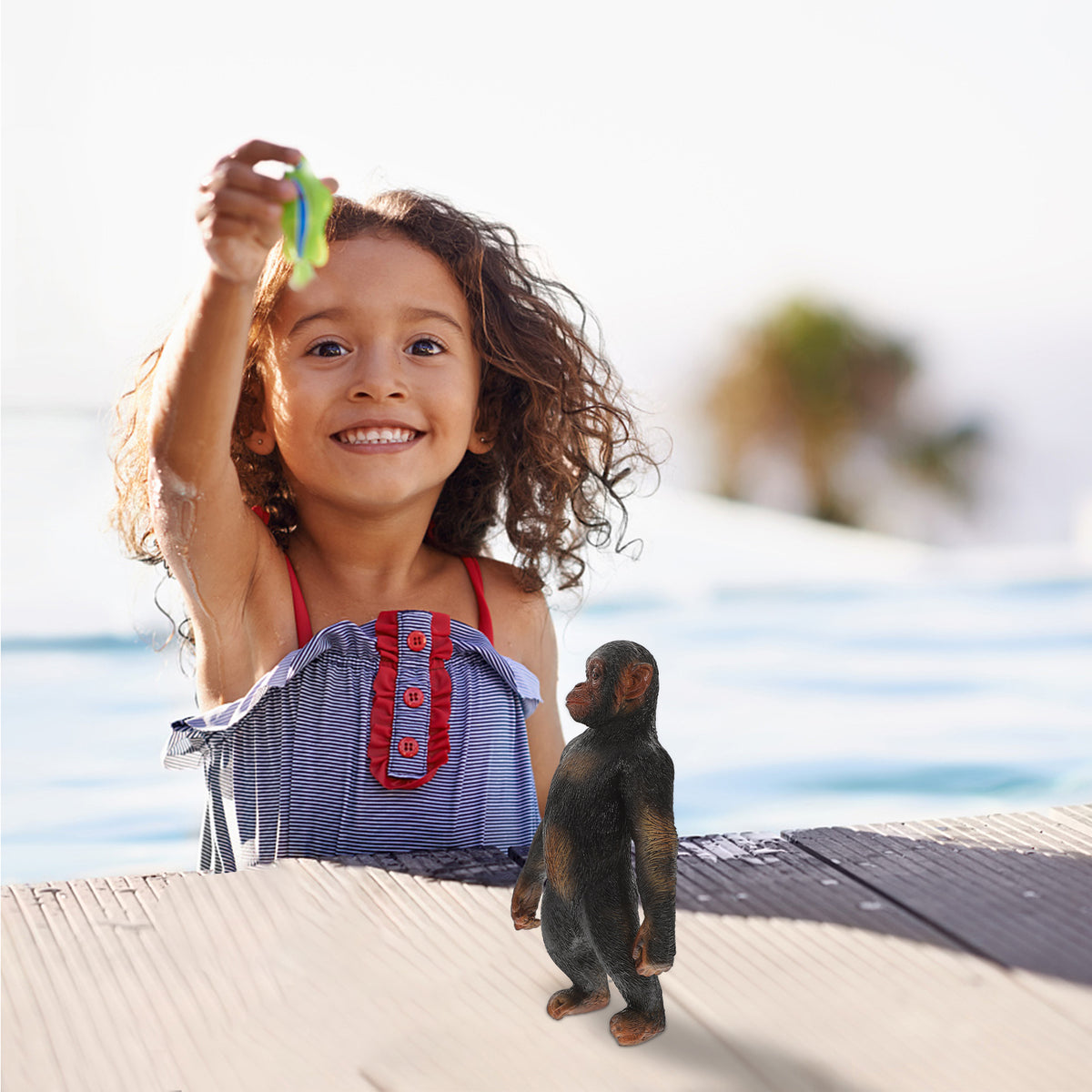 Mini Gorilla Decor Animal Figurine Plastic Toy D6741