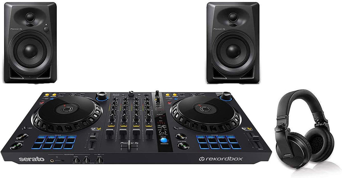 DJ Bundle with DDJ-FLX6, DM-40 Set, and HDJ-X5 Headphones V5975