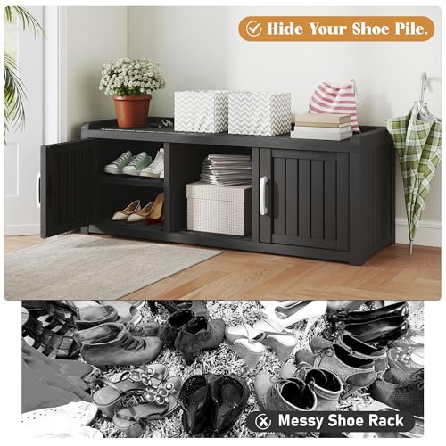 Waterproof UV-Resistant Shoe Storage Cabinet with 2 Doors V11678