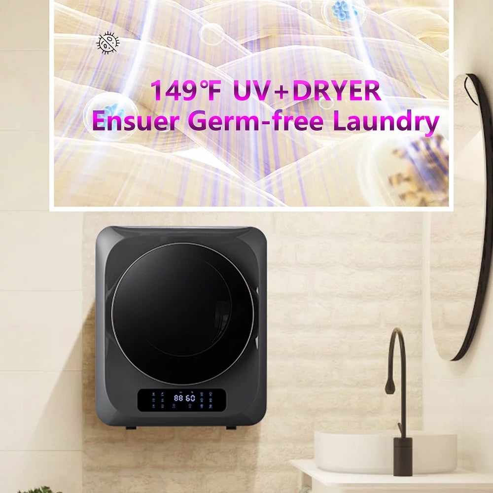 Portable Mini Electric Tumble Dryer 850W Grey S1913