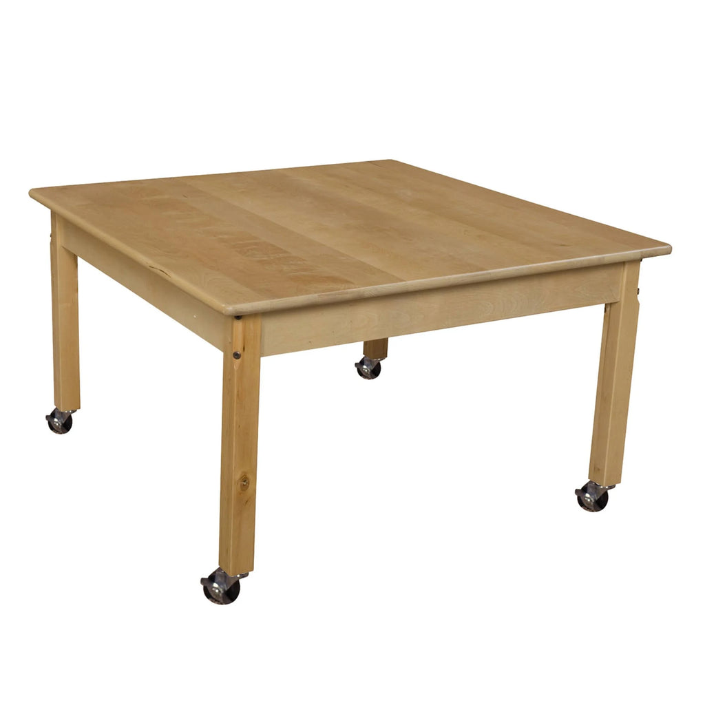 Mobile Square Hardwood Table P276