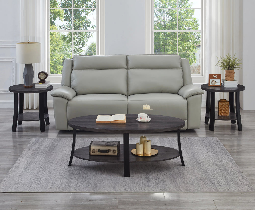 Oval Wood 3-Piece Coffee Table Set U221845