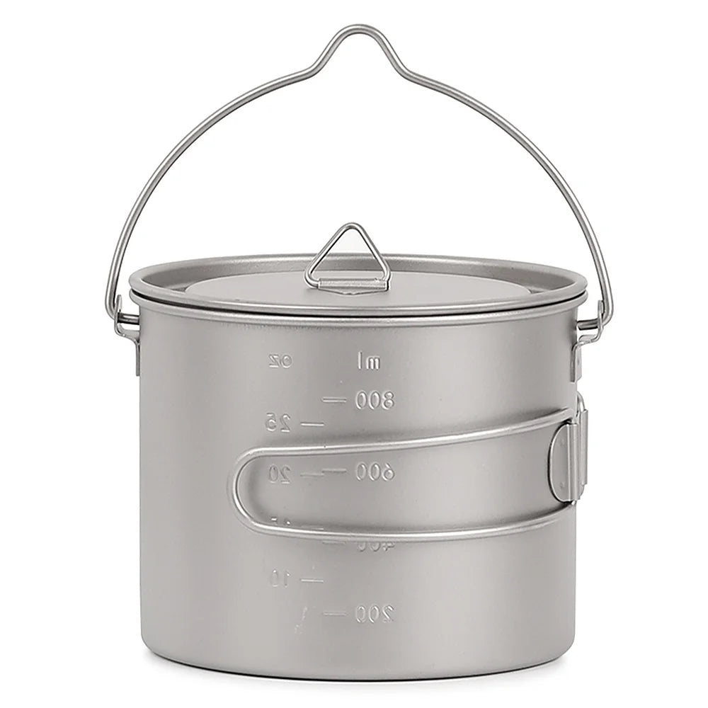 Ultralight Pot Water Mug Cup with Lid and Foldable Handle N48239