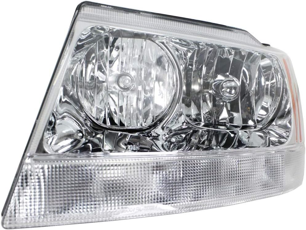 Headlight Assembly for Jeep Grand Cherokee 1999-2004 Pair Driver and Passenger Side Q279700