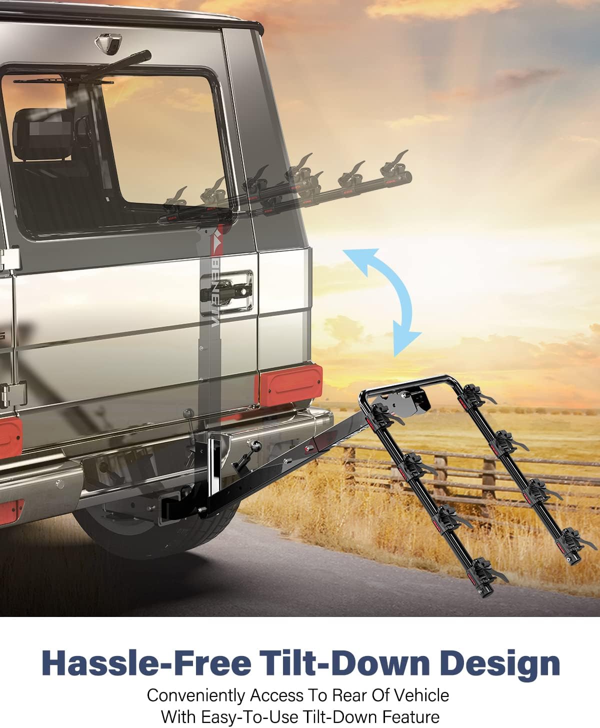 4 Bike Hitch Mount Bike Rack L1138