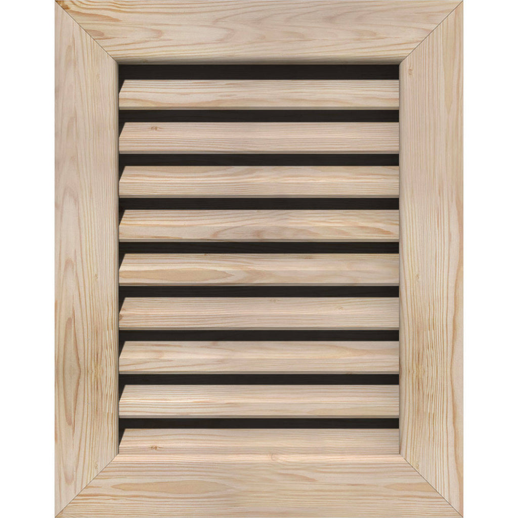 28-in W x 22-in H Vertical Gable Vent Unfinished Smooth Pine N898