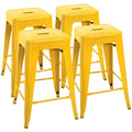 Yellow Metal Stackable Bar Stools P832339