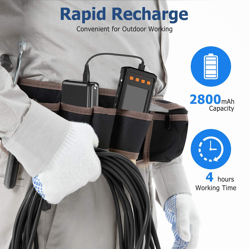 50FT Dual-Screen Borescope Camera with Light IP68 Waterproof N351184