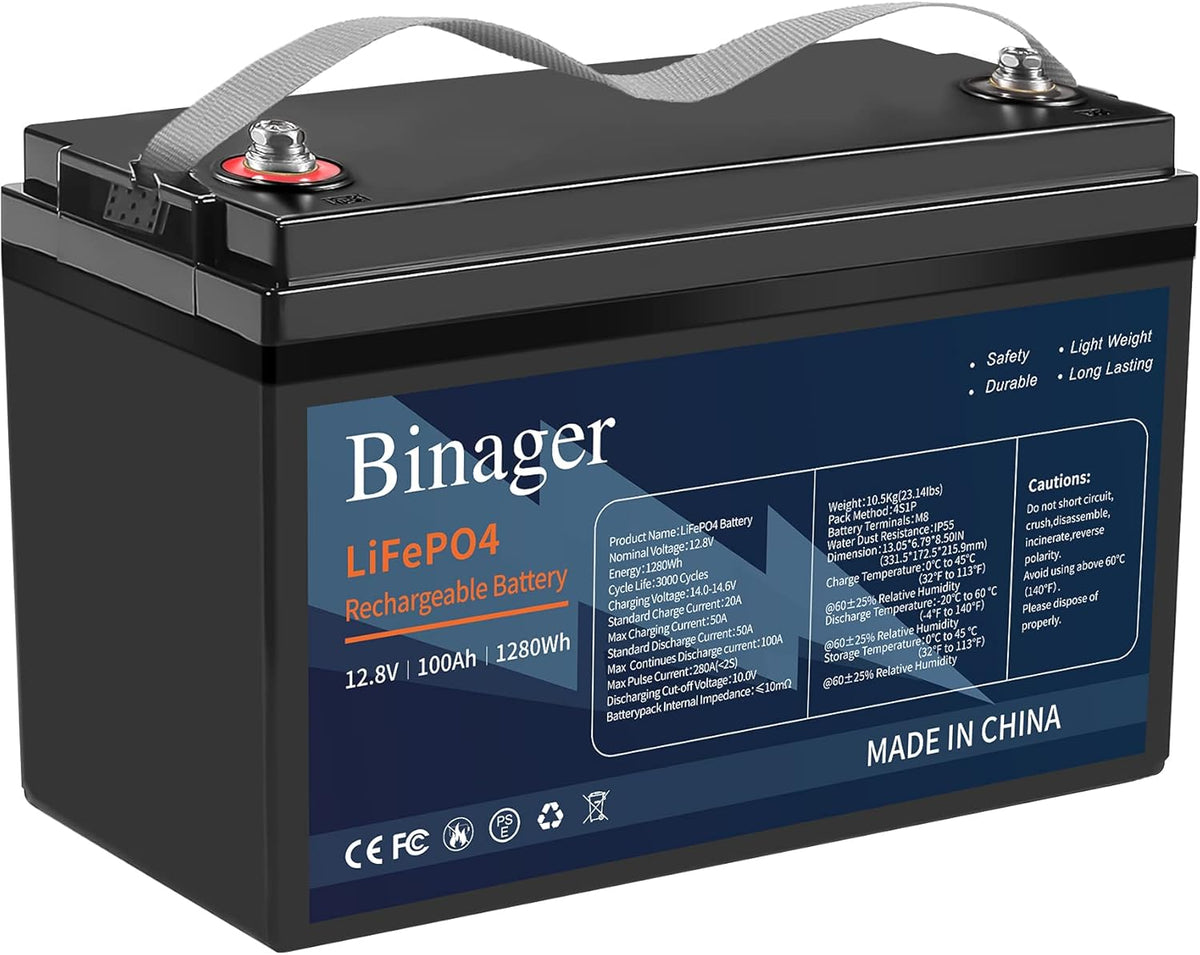 12v 100ah Lithium Iron Phosphate Battery U23383
