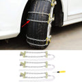 3pcs Steel Tire Anti-Skid Snow Chain for Car Truck SUV Winter (L) Pack of 2 R7657