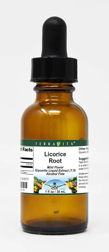 Licorice Root Liquid Extract Mint Flavored 1 oz 2 Pack X3683