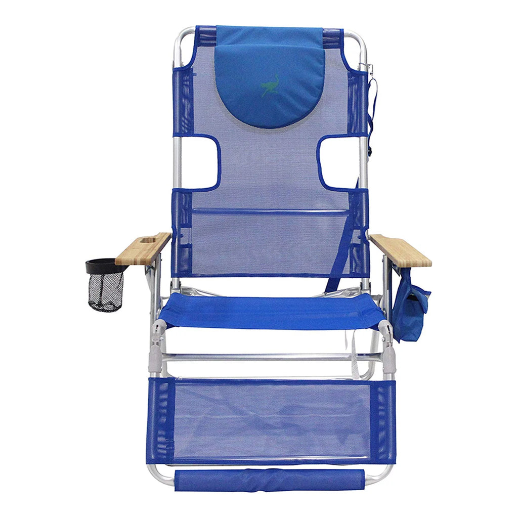 Blue 16" Tall Outdoor Lounge Reclining Chair 2 Pack U559