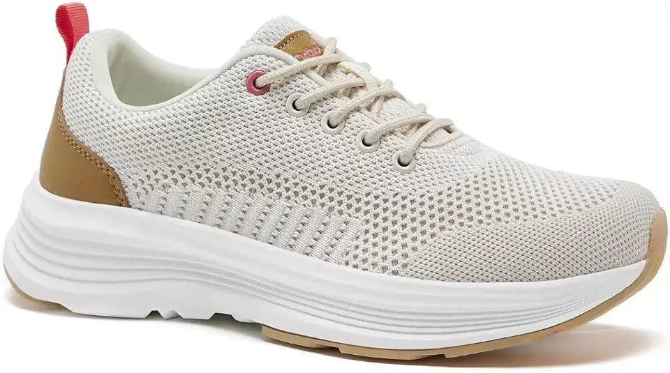 Beige Lightweight Orthopedic Walking Shoes A142441